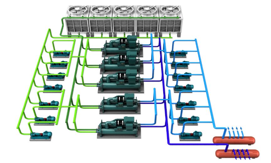 常规机房3D布置图